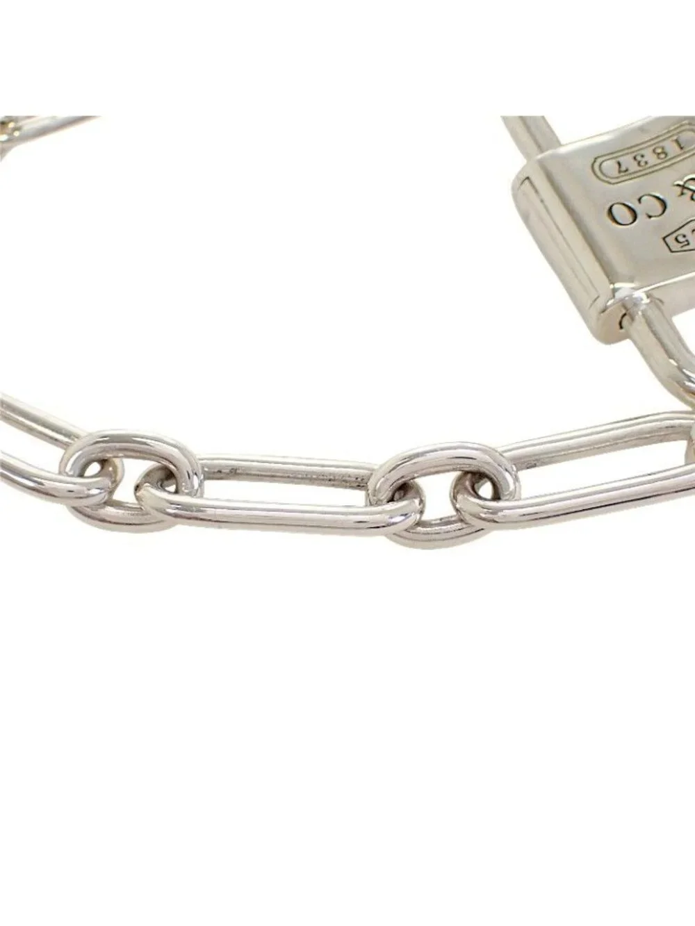 Tiffany & Co Large Double Lock XXL Bracelet Included 925 Sterling Silver